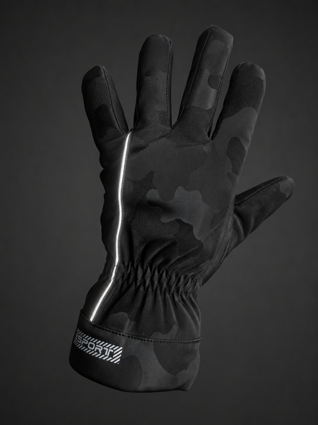 Guantes Térmicos Línea Reflectiva - dorso con línea reflectiva y puño SPORT