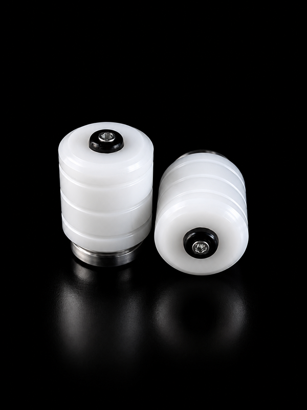 Sliders de Teflón para Eje de Moto - Blanco
