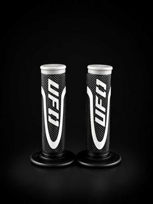 Puños UFO Racing - Negro / Blanco