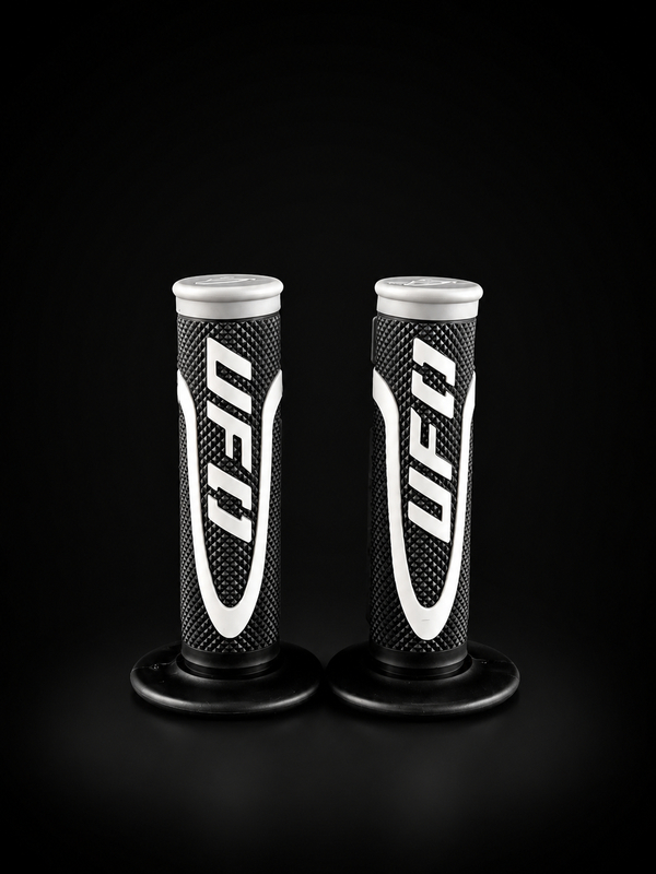 Puños UFO Racing - Negro / Blanco